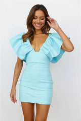 SEVEN WONDERS Gigi Mini Dress Aqua