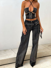 Ines-Top-Denim-Washed-Black