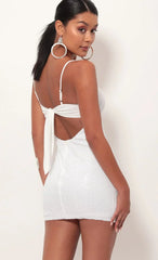 White Sequin Dress