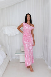 Many Mornings Maxi Dress Pink
