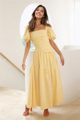 Little Bo Peep Midi Dress Yellow