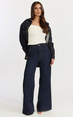 Jolie Top - Off Shoulder Long Sleeve Gathered Top in Cream