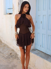 Lydii-Mini-Dress-Chocolate-Brown