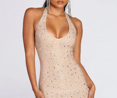 Kim Rise And Slay Halter Mini Dress