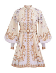 Hypnotic Buttoned Mini Dress