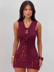 Aurelie-Mini-Dress-Deep-Red