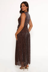 Cara Maxi Dress - Bronze