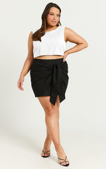 Loxley Top - Tie Up Top in White