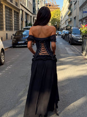 Lubela-Maxi-Skirt-Black