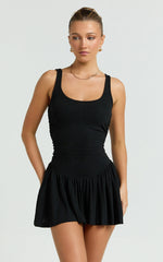Lioness - Field of Dreams Mini Dress in Onyx
