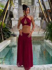 Roel-Maxi-Skirt-Red