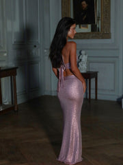 Zella-Maxi-Dress-Metallic-Pink